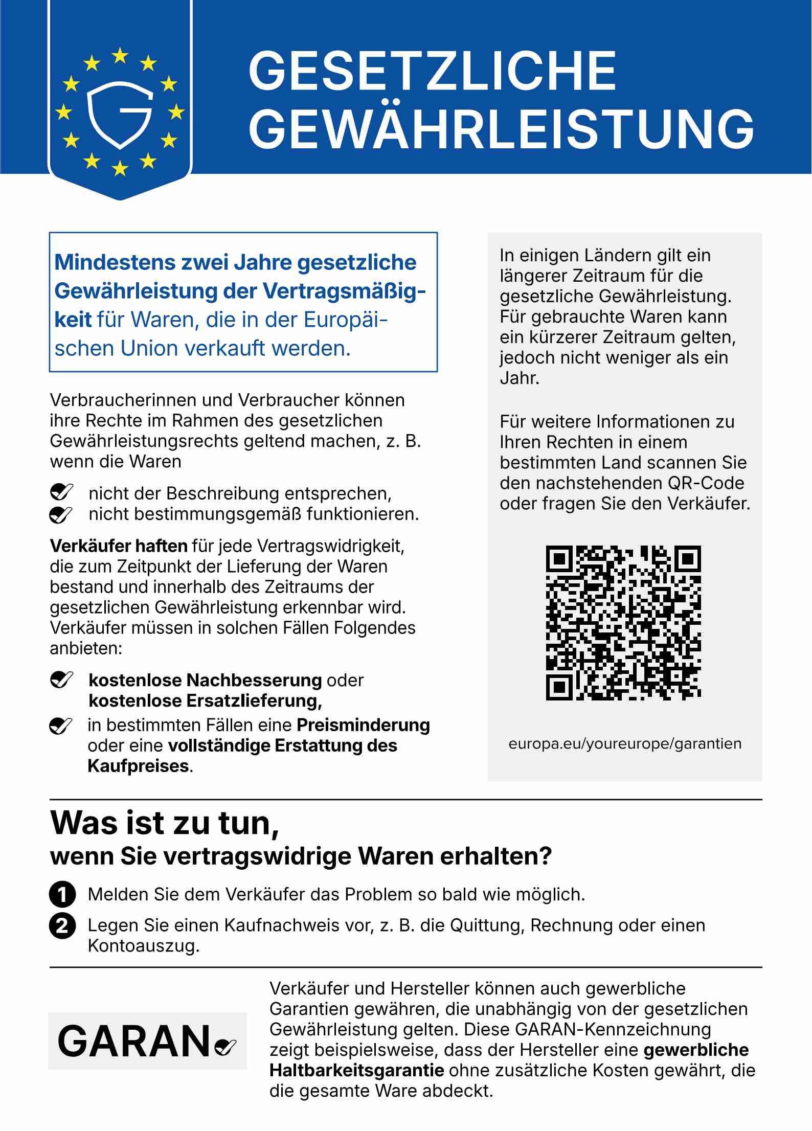 Vorschau Gewährleistungsrechte